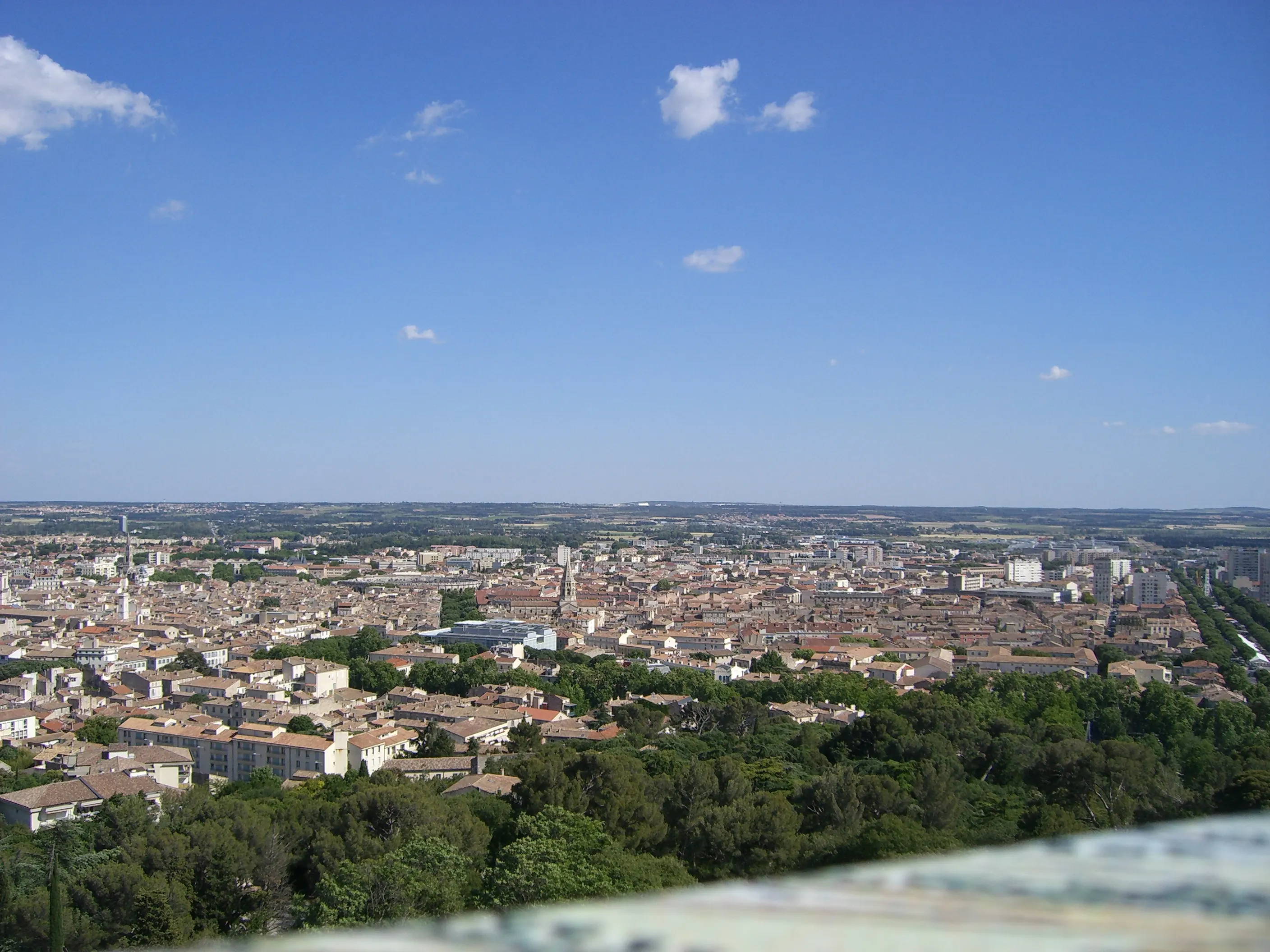 2006 Jun - Panorama view of city Nîmes from Tour Magne - Nîmes